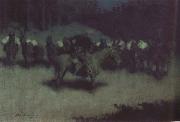 Frederic Remington Scare in a Pack Train (mk43) China oil painting reproduction